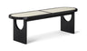 Canovia - Solid Wood And Faux Cane Bench