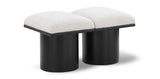 Pavilion - 2 Piece Modular Bench With Black Base