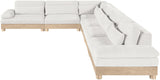 Turin - Chenille Fabric Upholstered Modular Sectional - White