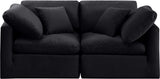 Indulge - Velvet 2 Seat Modular Sofa