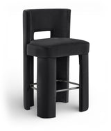 Zuno - Velvet Performance Fabric Upholstered Bar Stool (Set of 2)
