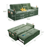 2 In 1 Convertible Sofa Bed For Living Rooms
