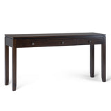Cosmopolitan - Wide Console Sofa Table - Mahogany Brown