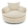 360° Swivel Accent Barrel Chair With Dual Layer Cushion And 3 Removable Pillows