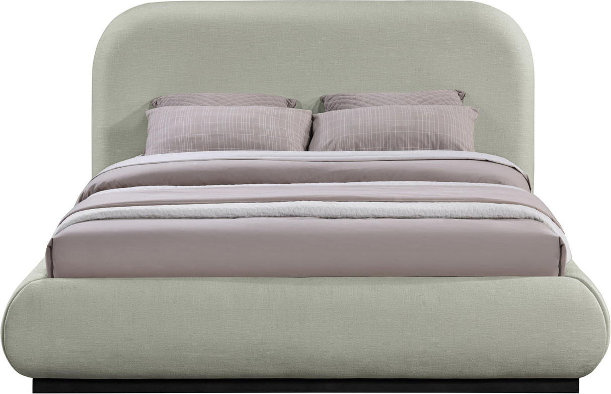 Vaughn - Chenille Bed With Black Base