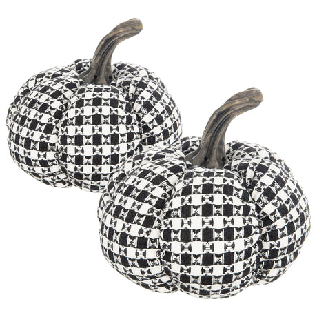 Plaid Pumpkin Decor, For Holiday Halloween Decoration