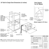 GEJRP20BJBB - 24 in. 2.7 cu. ft. Electric Single Wall Oven - Black on Black