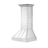 Convertible Vent Designer Series Wall Mount Range Hood in DuraSnow (655-4SSSS) - 48 inch - (6554SSSS48) -