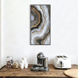 Canvas Painting Wall Art Framed, Artwork Decor, Picture Marble Print Paintings For Living Room - Frosted Glass / Gold