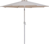 Fiji - Aluminum Patio Umbrella With Square Black And White Base