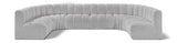 Arc - Boucle Fabric 8 Piece Modular Sofa