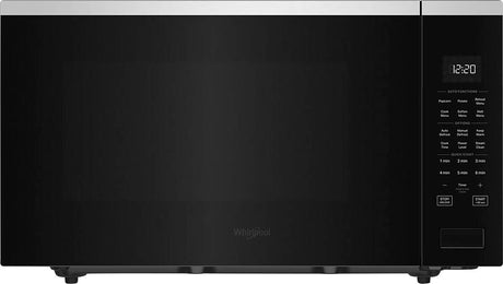 Whirlpool WMCS7024RZ stainless countertop microwave front view