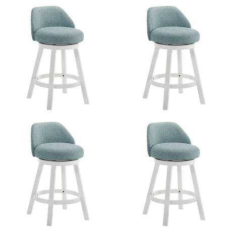 Erika - Modern Transitional Swivel Wood Counter Height Kitchen Bar Stool