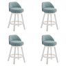 Erika - Modern Transitional Swivel Wood Counter Height Kitchen Bar Stool