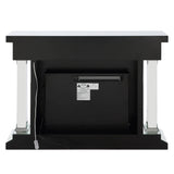Noralie - 36"H Fireplace With Bluetooth - Mirrored & Faux Diamonds