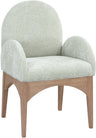 Waldorf - Chenille Dining Arm Chair With Natural Legs