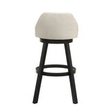 Erika - Modern Transitional Swivel Wood Bar Height Kitchen Bar Stool