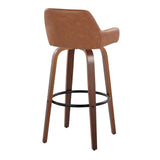 Daniella - 30" Fixed-Height Barstool (Set of 2) - Brown Base