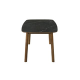 Emorie - Rectangle Wood Dining Table - Black / Walnut