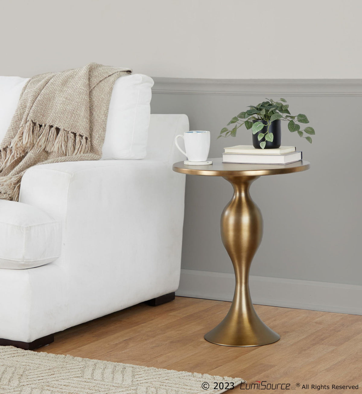 Ashland - 24" Metal Accent Table - Bronze