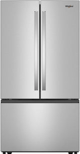 Whirlpool WRFF3136SZ stainless French door refrigerator front view