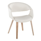 Curvo - Upholstered Chair (Set of 2) - Whitewashed Wood Legs