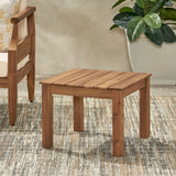 Halcyon - Outdoor Side Table With Slat Design