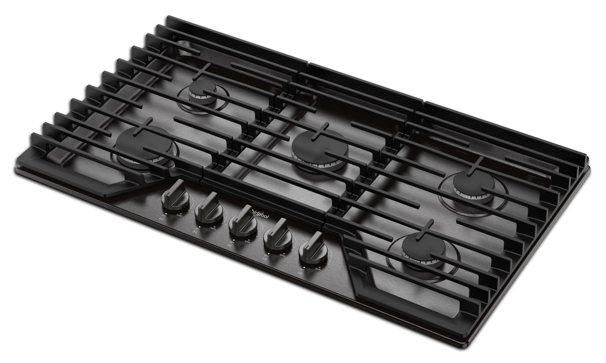 Whirlpool WCGK5036PV burner detail