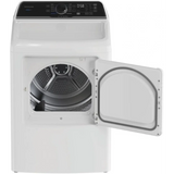 27 Inch Gas Dryer with 7.0 cu ft Capacity, Stainless Steel Drum, Moisture Sensor, Wrinkle Care, Child Lock, Reversible Door, 11 Dryer Cycles, 5 Drying Temperatures and 1 Year Warranty