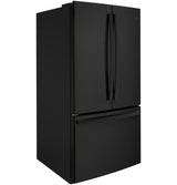 GE GNE27JGMBB - 36 in. 27 cu. ft. French Door Refrigerator with Internal Water Dispenser - Black