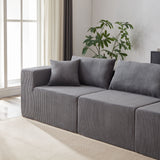 Modular L Shaped Sectional Compressed Sofa, Free Combination