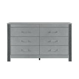 Lorenzo - Dresser With Hidden Jewelry Compartment And Bar Handles In - Silver