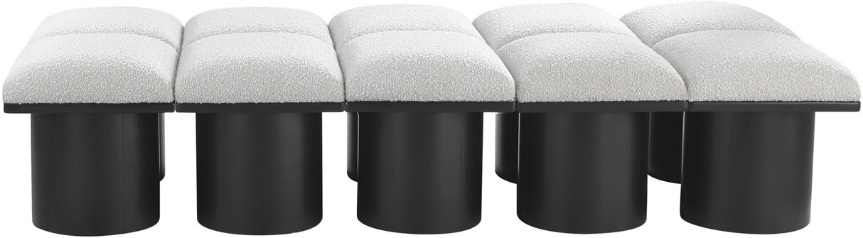 Pavilion - 10 Piece Modular Bench With Black Base