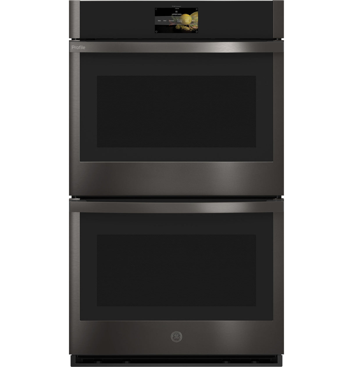 GE Profile PTD9000BNTS 30 inch double wall oven front view