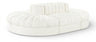 Rummi - Oval Velvet Performance Fabric Upholstered 6 Piece Modular Sectional