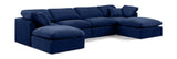 Indulge - Velvet 6 Piece Modular Double Chaise Sectional