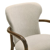 Klarissa - Dining Chair - Cream / Walnut
