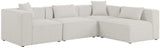 Cube - Linen 4 Piece Modular Corner Sectional