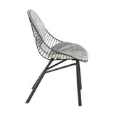 Wired - Contemporary Chair (Set of 2) - Black Metal