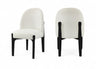 Torino - Upholstered Dining Chair With Brushed Black Base (Set of 2)