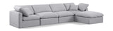 Indulge - Linen 5 Piece Modular Sectional With Chaise
