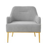 Modern Elegance Accent Chair With Curved Backrest