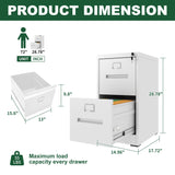 Premium Drawer File Cabinet With Lock, Metal Vertical Design, A4 Legal / Letter Size