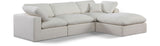 Comfy - 4 Piece Linen Fabric Modular Sectional With Chaise