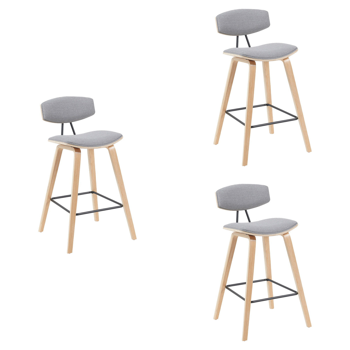 Fox - Swivel Bar Height Stool - Light Brown