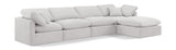 Indulge - Velvet 5 Piece Modular Sectional With Chaise