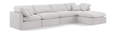 Indulge - Velvet 5 Piece Modular Sectional With Chaise