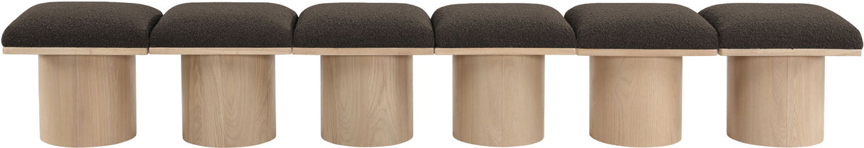 Pavilion - 6 Piece Modular Bench With Natural Base