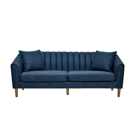 Contemporary 3 Seater Sofa With Plush Accents