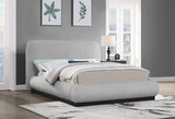 Rigby - Linen Bed With Black Base